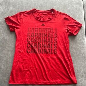Adidas Red UofL Athletic Shirt